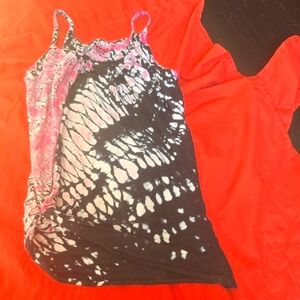 Hard Tail Tie-Dye Camisole in Pink and Black
